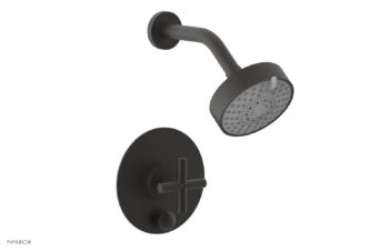 Phylrich TRANSITION - Pressure Balance Shower and Diverter Set (Less Spout), Cross Handle 4-087 - Oil Rubbed Bronze