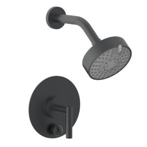Phylrich TRANSITION – Pressure Balance Shower and Diverter Set (Less Spout), Lever Handle 4-088 – Gun Metal