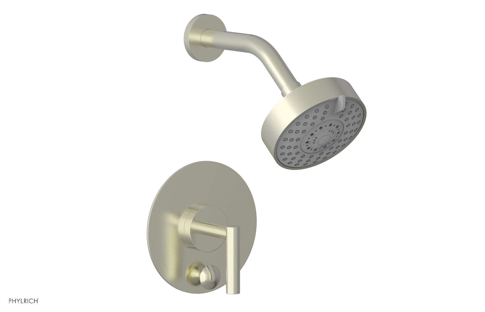 Phylrich TRANSITION - Pressure Balance Shower and Diverter Set (Less Spout), Lever Handle 4-088 - Satin Nickel