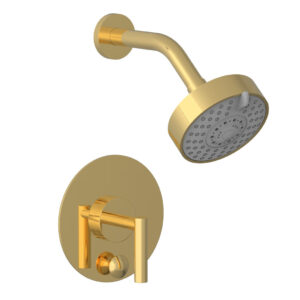 Phylrich TRANSITION – Pressure Balance Shower and Diverter Set (Less Spout), Lever Handle 4-088 – Polished Gold