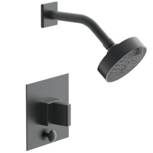 Phylrich MIX Pressure Balance Shower and Diverter Set (Less Spout) 4-142 – Gun Metal