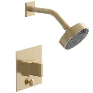 Phylrich MIX Pressure Balance Shower and Diverter Set (Less Spout) 4-142 – Satin Brass