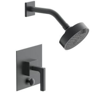 Phylrich MIX Pressure Balance Shower and Diverter Set (Less Spout) 4-143 – Gun Metal