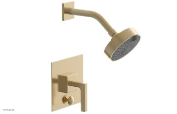Phylrich MIX Pressure Balance Shower and Diverter Set (Less Spout) 4-143 - Satin Brass