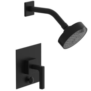 Phylrich MIX Pressure Balance Shower and Diverter Set (Less Spout) 4-143 – Matte Black