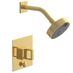 Phylrich MIX Pressure Balance Shower and Diverter Set (Less Spout) 4-144 – Polished Gold
