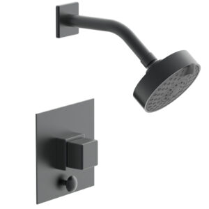 Phylrich MIX Pressure Balance Shower and Diverter Set (Less Spout) 4-145 – Gun Metal