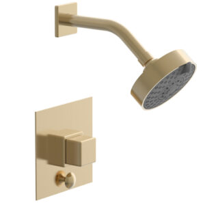 Phylrich MIX Pressure Balance Shower and Diverter Set (Less Spout) 4-145 – Satin Brass