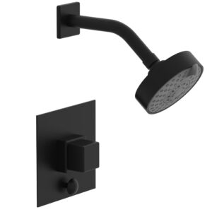 Phylrich MIX Pressure Balance Shower and Diverter Set (Less Spout) 4-145 – Matte Black