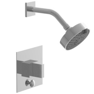 Phylrich STRIA Pressure Balance Shower and Diverter Set (Less Spout) 4-146 – Polished Chrome