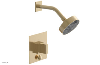 Phylrich STRIA Pressure Balance Shower and Diverter Set (Less Spout) 4-146 - Satin Brass
