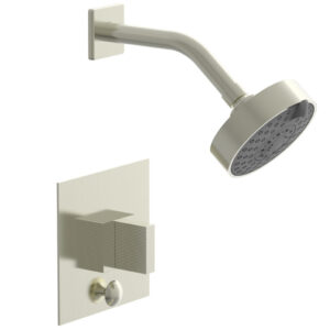 Phylrich STRIA Pressure Balance Shower and Diverter Set (Less Spout) 4-146 – Satin Nickel