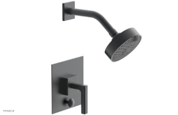Phylrich STRIA Pressure Balance Shower and Diverter Set (Less Spout) 4-147 - Gun Metal