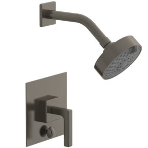 Phylrich STRIA Pressure Balance Shower and Diverter Set (Less Spout) 4-147 – Pewter