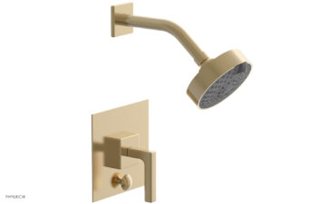 Phylrich STRIA Pressure Balance Shower and Diverter Set (Less Spout) 4-147 - Satin Brass