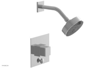 Phylrich STRIA Pressure Balance Shower and Diverter Set (Less Spout) 4-148 - Polished Chrome