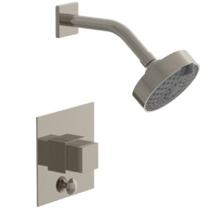 Phylrich STRIA Pressure Balance Shower and Diverter Set (Less Spout) 4-148 – Polished Nickel