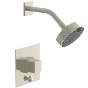 Phylrich STRIA Pressure Balance Shower and Diverter Set (Less Spout) 4-148 – Satin Nickel