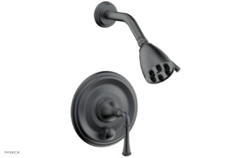Phylrich COINED Pressure Balance Shower and Diverter Set (Less Spout), Lever Handle 4-150 - Gun Metal