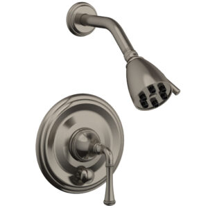 Phylrich COINED Pressure Balance Shower and Diverter Set (Less Spout), Lever Handle 4-150 – Pewter