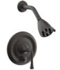 Phylrich COINED Pressure Balance Shower and Diverter Set (Less Spout), Lever Handle 4-150 – Oil Rubbed Bronze