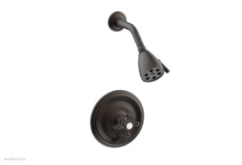 Phylrich HEX TRADITIONAL Pressure Balance Shower and Diverter Set (Less Spout) 4-151 - Oil Rubbed Bronze