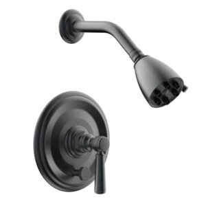 Phylrich HEX TRADITIONAL Pressure Balance Shower and Diverter Set (Less Spout) 4-152 – Gun Metal