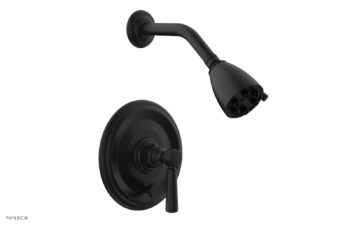 Phylrich HEX TRADITIONAL Pressure Balance Shower and Diverter Set (Less Spout) 4-152 - Matte Black