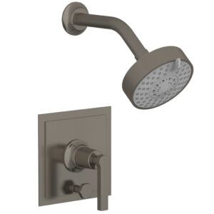 Phylrich HEX MODERN Pressure Balance Shower and Diverter Set Lever Handle (Less Spout) 4-154 – Pewter