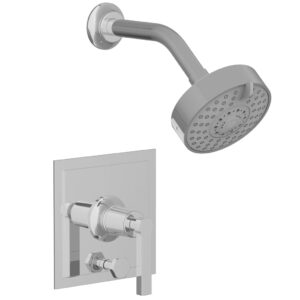 Phylrich HEX MODERN Pressure Balance Shower and Diverter Set Lever Handle (Less Spout) 4-154 – Polished Chrome