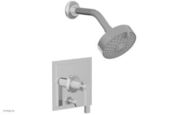 Phylrich HEX MODERN Pressure Balance Shower and Diverter Set Lever Handle (Less Spout) 4-154 - Polished Chrome
