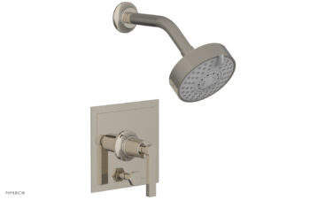 Phylrich HEX MODERN Pressure Balance Shower and Diverter Set Lever Handle (Less Spout) 4-154 - Polished Nickel