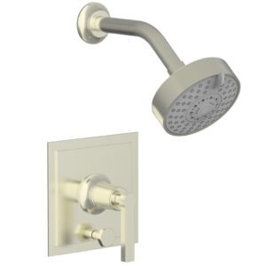 Phylrich HEX MODERN Pressure Balance Shower and Diverter Set Lever Handle (Less Spout) 4-154 – Satin Nickel