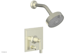 Phylrich HEX MODERN Pressure Balance Shower and Diverter Set Lever Handle (Less Spout) 4-154 - Satin Nickel