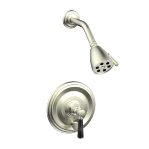 Phylrich HEX TRADITIONAL Pressure Balance Shower and Diverter Set (Less Spout) 4-160 – Satin Nickel