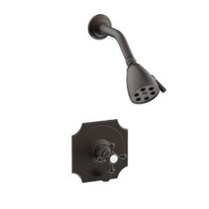 Phylrich HENRI Pressure Balance Shower and Diverter Set – Cross Handle (Less Spout) 4-161 – Oil Rubbed Bronze
