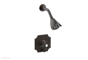 Phylrich HENRI Pressure Balance Shower and Diverter Set - Cross Handle (Less Spout) 4-161 - Oil Rubbed Bronze