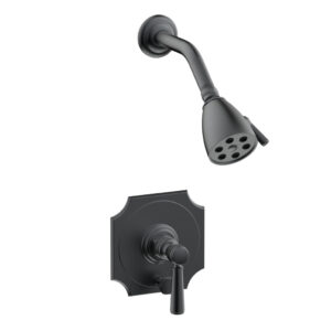 Phylrich HENRI Pressure Balance Shower and Diverter Set – Lever Handle (Less Spout) 4-162 – Gun Metal
