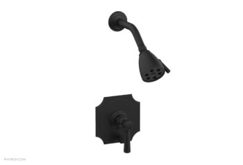 Phylrich HENRI Pressure Balance Shower and Diverter Set - Lever Handle (Less Spout) 4-162 - Matte Black