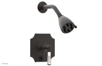 Phylrich HENRI Pressure Balance Shower and Diverter Set -White Marble Handle (Less Spout) 4-163 - Oil Rubbed Bronze
