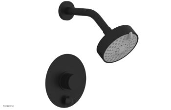Phylrich BASIC II Pressure Balance Shower and Diverter Set (Less Spout) 4-188 - Matte Black