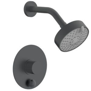 Phylrich BASIC II Pressure Balance Shower and Diverter Set (Less Spout) 4-189 – Gun Metal