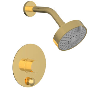 Phylrich BASIC II Pressure Balance Shower and Diverter Set (Less Spout) 4-189 – Polished Gold