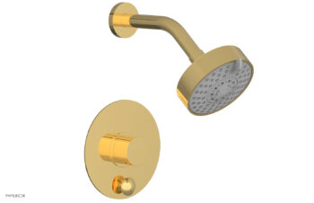 Phylrich BASIC II Pressure Balance Shower and Diverter Set (Less Spout) 4-189 - Polished Gold