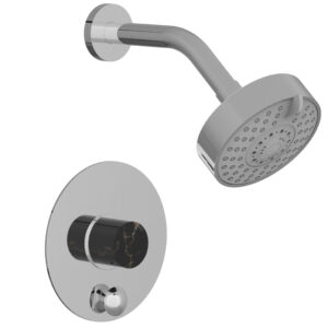 Phylrich BASIC II Pressure Balance Shower and Diverter Set (Less Spout) 4-190 – Polished Chrome