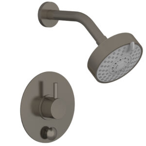 Phylrich BASIC II Pressure Balance Shower and Diverter Set (Less Spout) 4-191 – Pewter