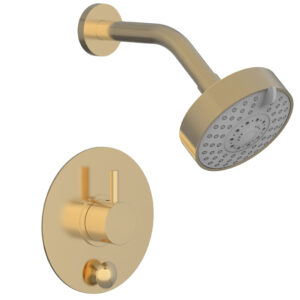 Phylrich BASIC II Pressure Balance Shower and Diverter Set (Less Spout) 4-191 – Satin Brass