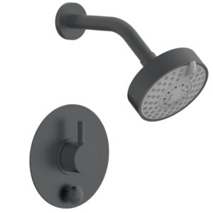 Phylrich BASIC II Pressure Balance Shower and Diverter Set (Less Spout) 4-191 – Gun Metal