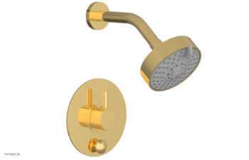 Phylrich BASIC II Pressure Balance Shower and Diverter Set (Less Spout) 4-191 - Polished Gold