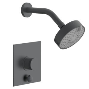 Phylrich BASIC II Pressure Balance Shower and Diverter Set (Less Spout) 4-192 – Gun Metal